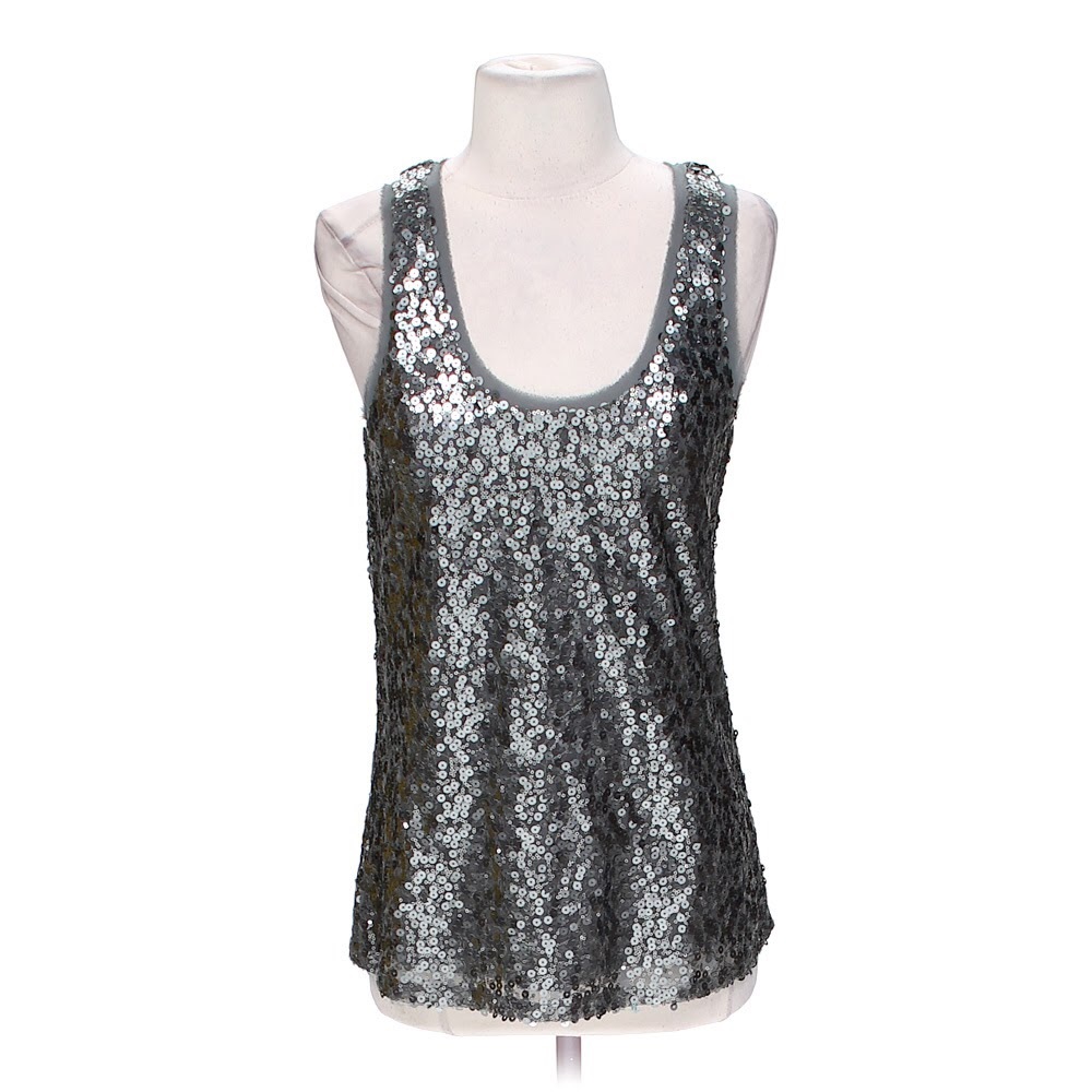 ✨Beautiful Grey Sequin Top, S✨